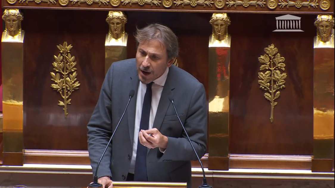 Jérôme Guedj à la tribune de l'Assemblée nationale