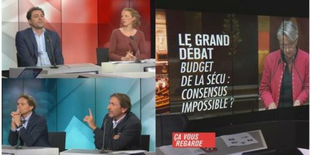 Photo montage du débat sur LCP